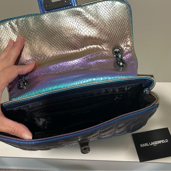 Karl Lagerfeld Paris Agyness (Mermaid Purse) Brand NEW must see gorgeous - Picture 10 of 15